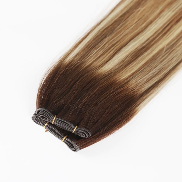 Genius Weft Seamless Invisible Human Hair Extension P6-613-T4