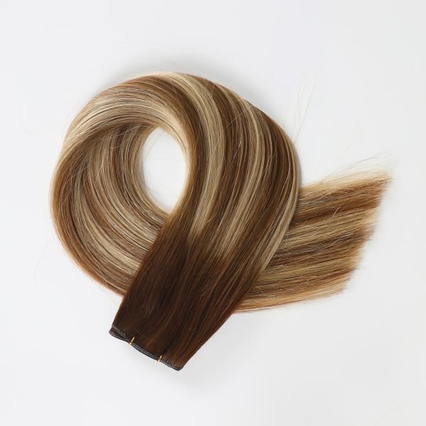 Genius Weft Seamless Invisible Human Hair Extension P6-613-T4