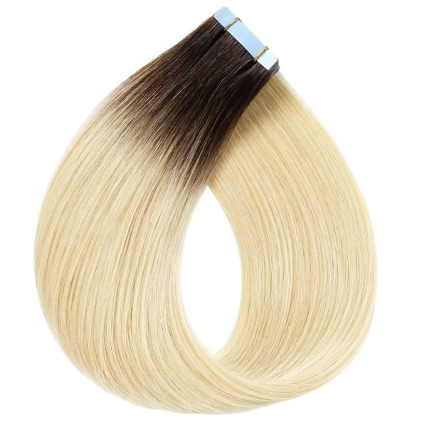 Invisible Seamless Tape In Human Hair Extension Blonde - Image 3