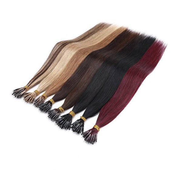 Straight Nano Ring Human Hair Extensions Whosale Vigin Remy Human Hair