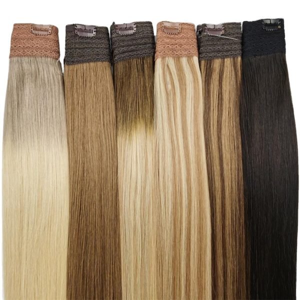 Seamless Invisible Human Remy Hair Halo Extension