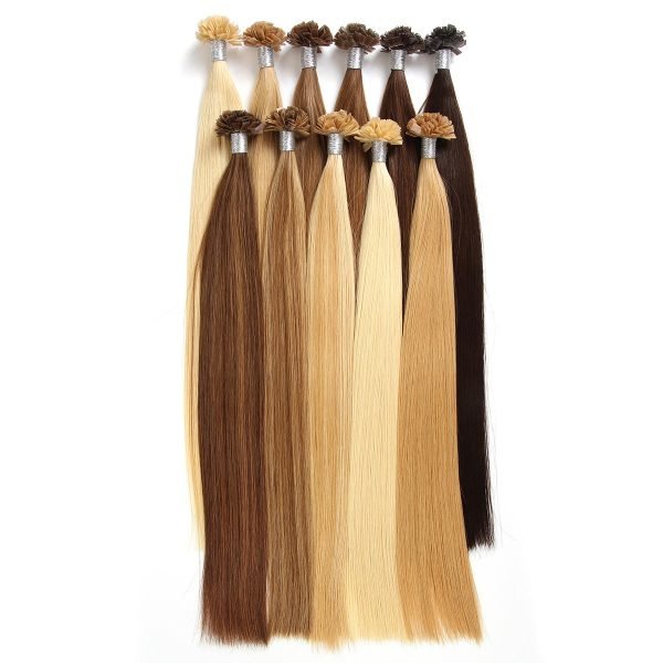 100% Cuticle Aligned Human Hair Flat Tip Extensions Wholesale Price