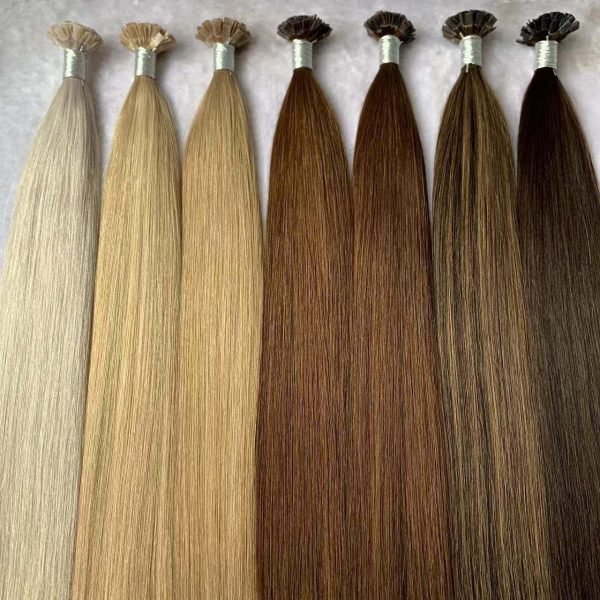 Russion Hair Prebonded Hair Flat Tip Extensions Cuticle Aligned Remy Hair