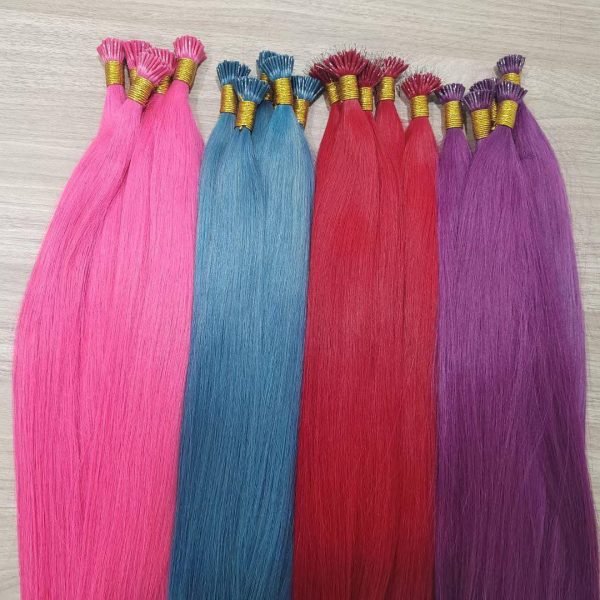 Pre-Bonded I-Tip Extensions Double Drawn Cuticle Aligned Human Hair