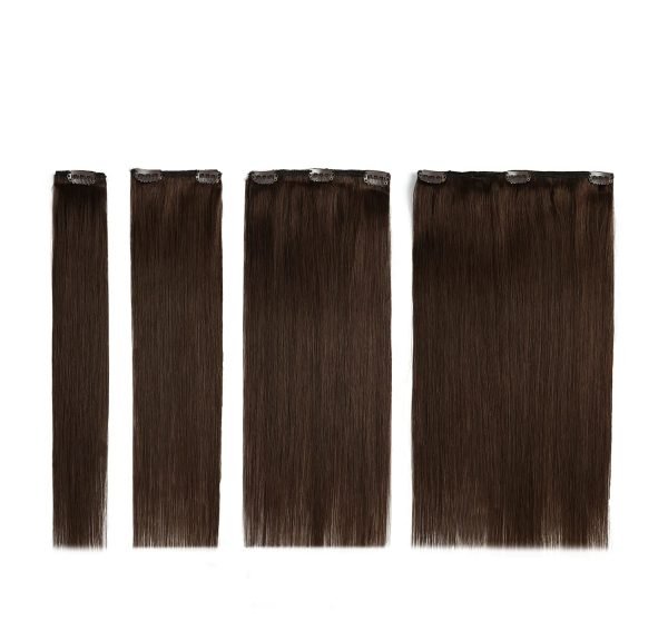 Wholesale Double Weft Affordable Price Great Quality Clip In Hair Extensions 100% (3)
