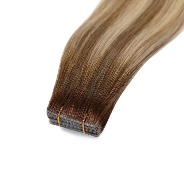 Human Hair Tape Ins Extensions Invisible Seamless Hair - Image 3
